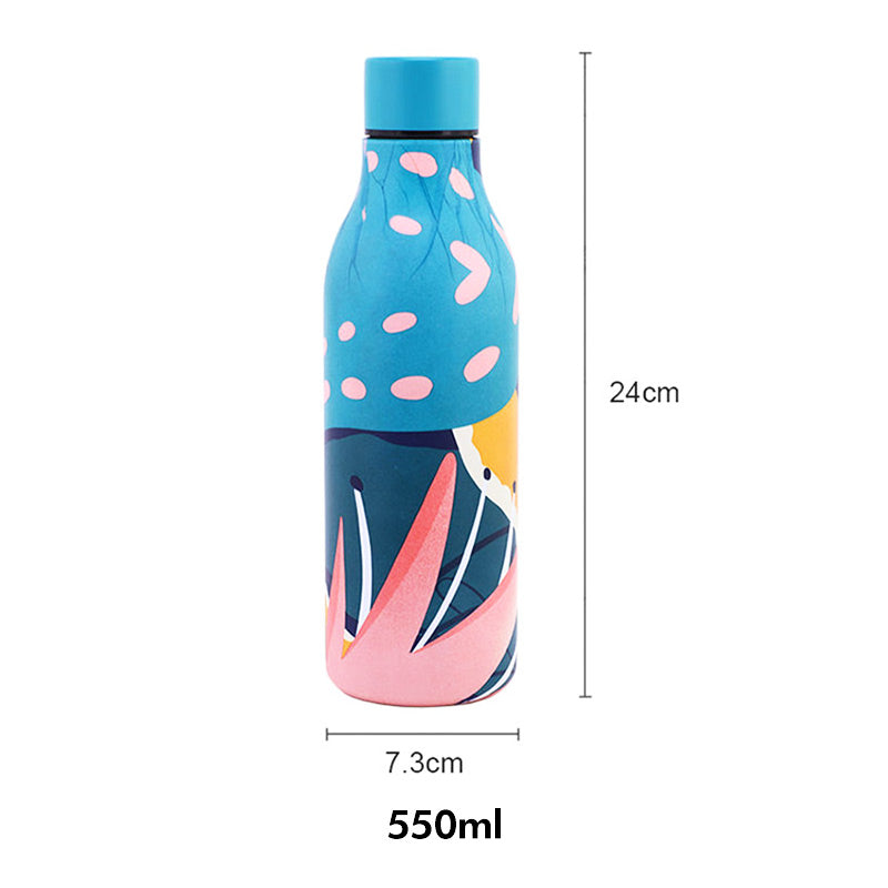 JUNSUNMAY 550ml Geometric Pattern 304 Stainless Steel Vacuum Insulated Water Bottle (BPA Free, No FDA) JUNSUNMAY 550ml Geometric Pattern 304 Stainless Steel Vacuum Insulated Water Bottle (BPA Free, No FDA)